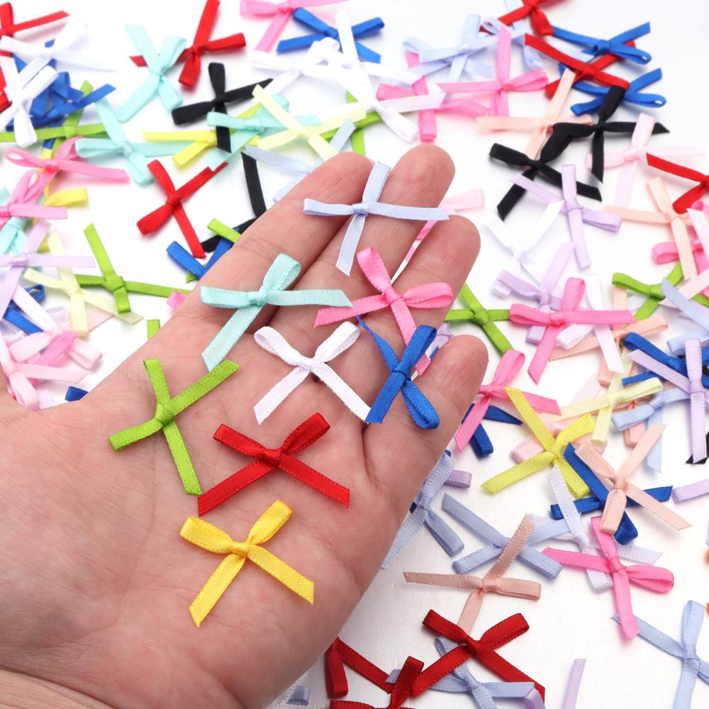 50Pcs 2.5x3cm Ribbons Mini Sat - Embellishments For Scrapbooking incelemesi ve fiyatı
