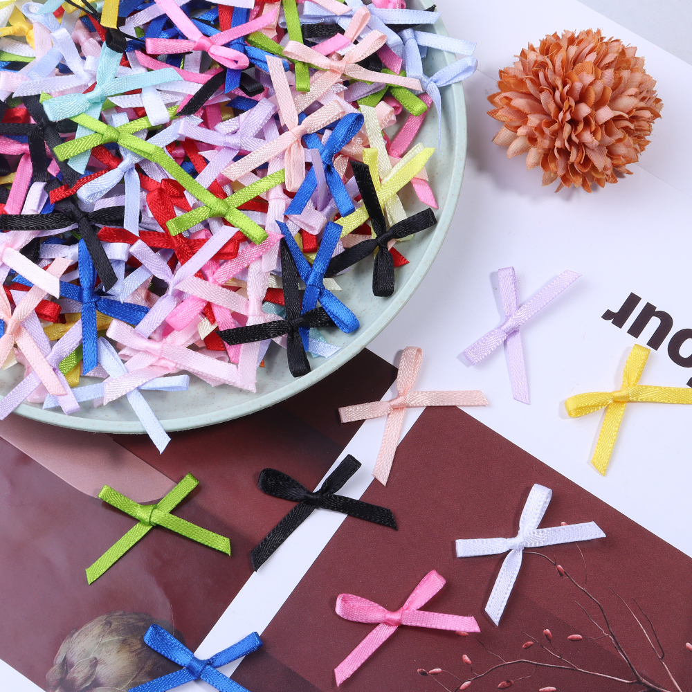 50Pcs 2.5x3cm Ribbons Mini Sat - Embellishments For Scrapbooking incelemesi ve fiyatı