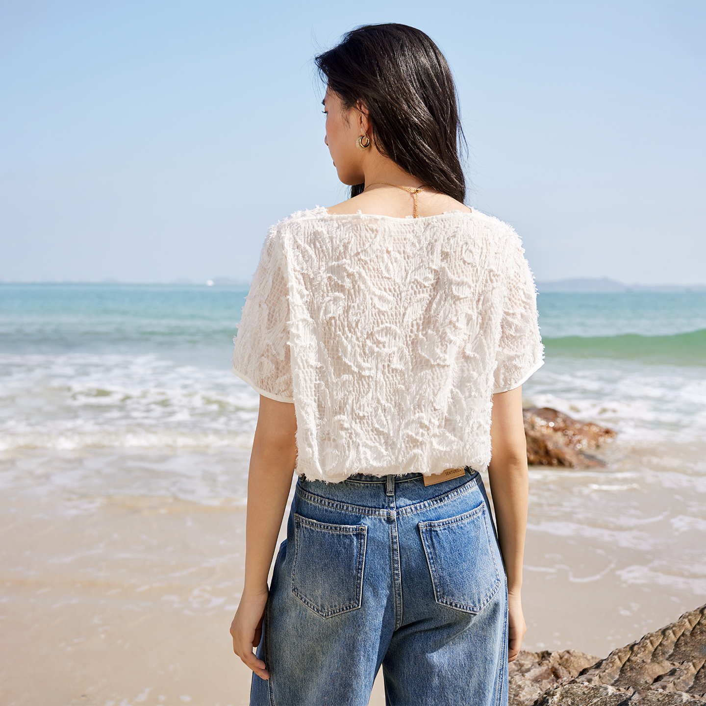 SENTUBILA Women's One-Shoulder - Tassel Fringe Trim incelemesi ve fiyatı