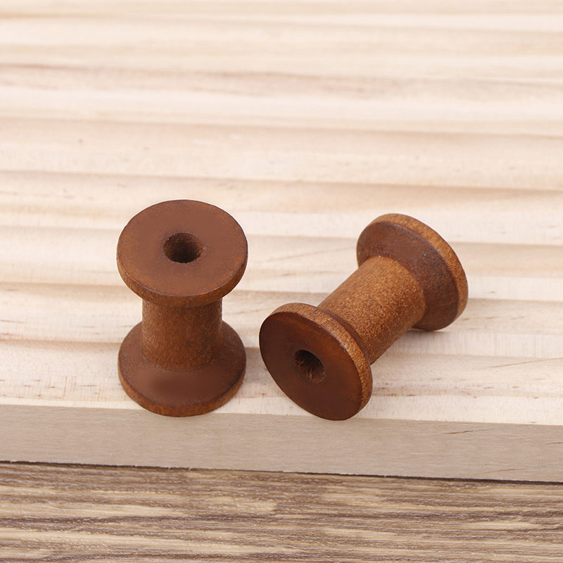 10Pc Vintage Wooden Spools DIY - Organza Ribbon Spool incelemesi ve fiyatı