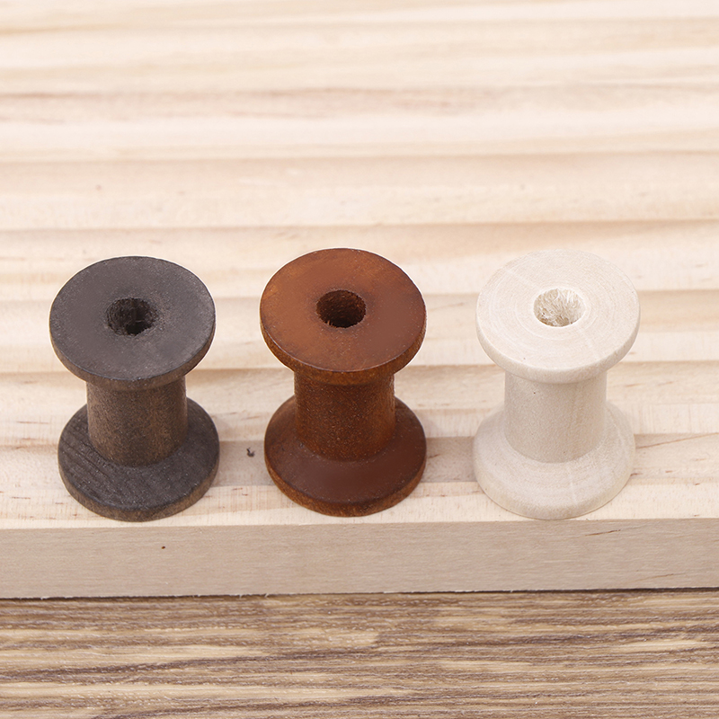 10Pc Vintage Wooden Spools DIY - Organza Ribbon Spool incelemesi ve fiyatı