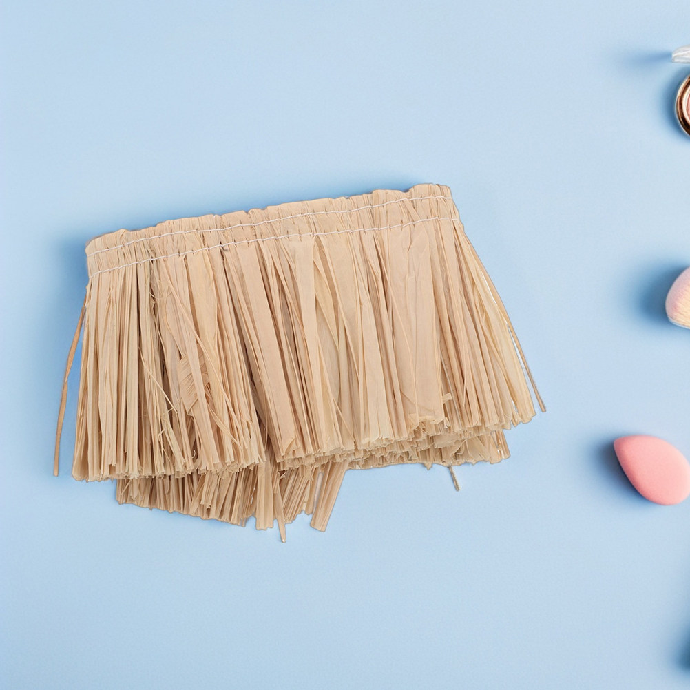 2Pcs Handwoven Raffia Fringe T - Tassel Fringe Trim incelemesi ve fiyatı