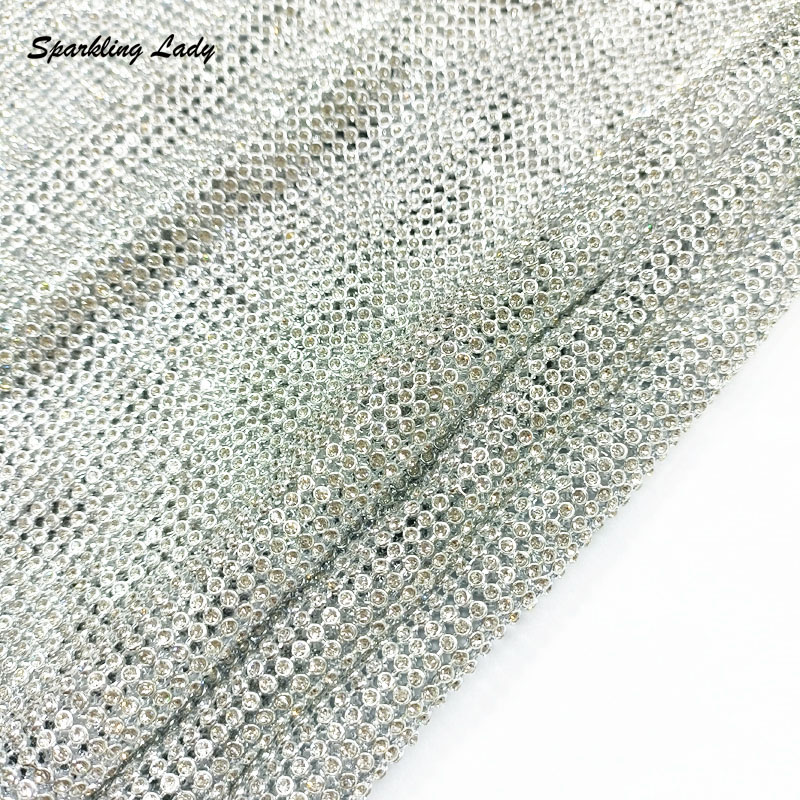 3MM Fashion Metal Rhinestone F - Crystal Mesh Fabric incelemesi ve fiyatı