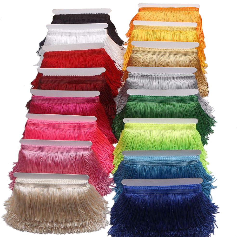 10 Yards 15cm Long Tassel Frin - Fringe Ribbon Sewing incelemesi ve fiyatı