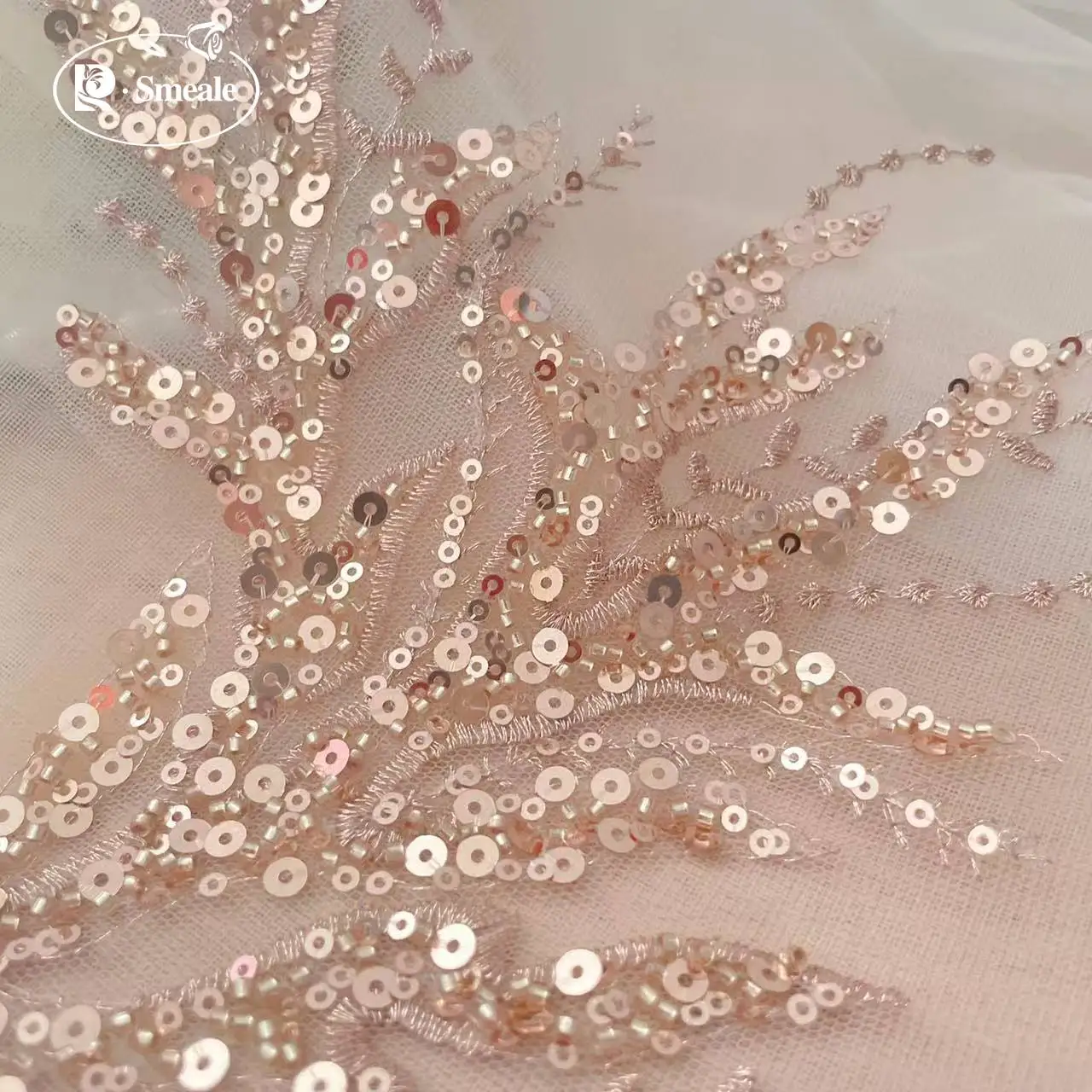 5Pair-2Pair.Rose Gold Sequin T - Applique Patch Flower incelemesi ve fiyatı
