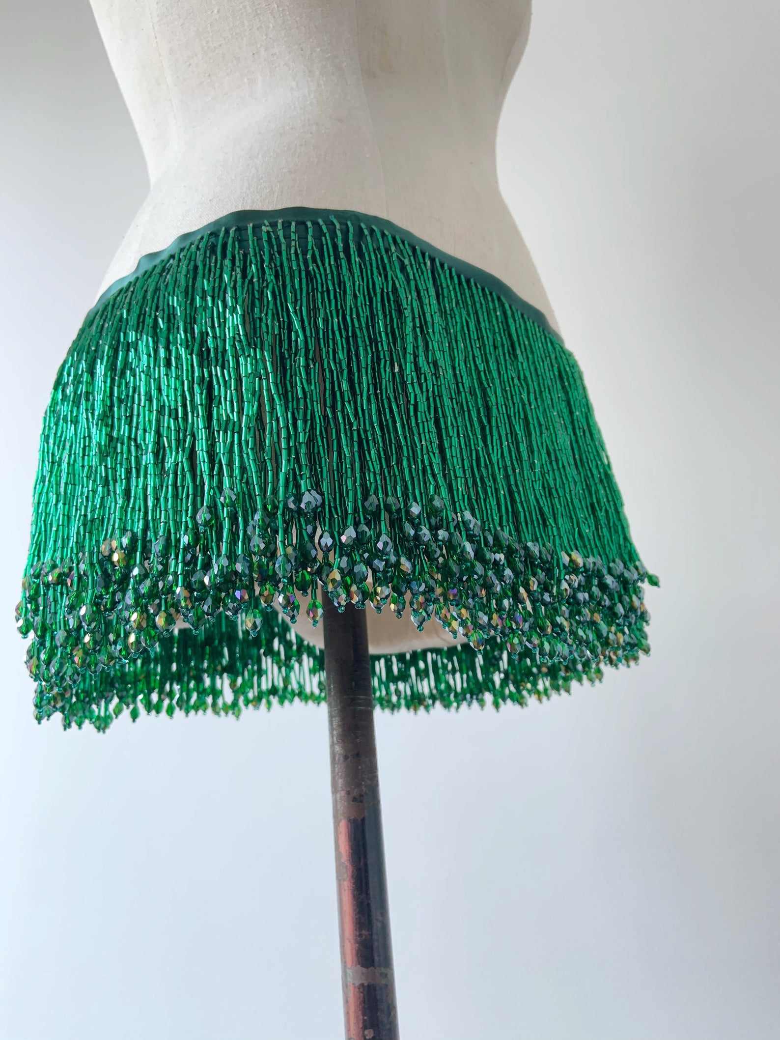 1 Yard Green Bead Fringe Tasse - Beaded Trim Fringe incelemesi ve fiyatı