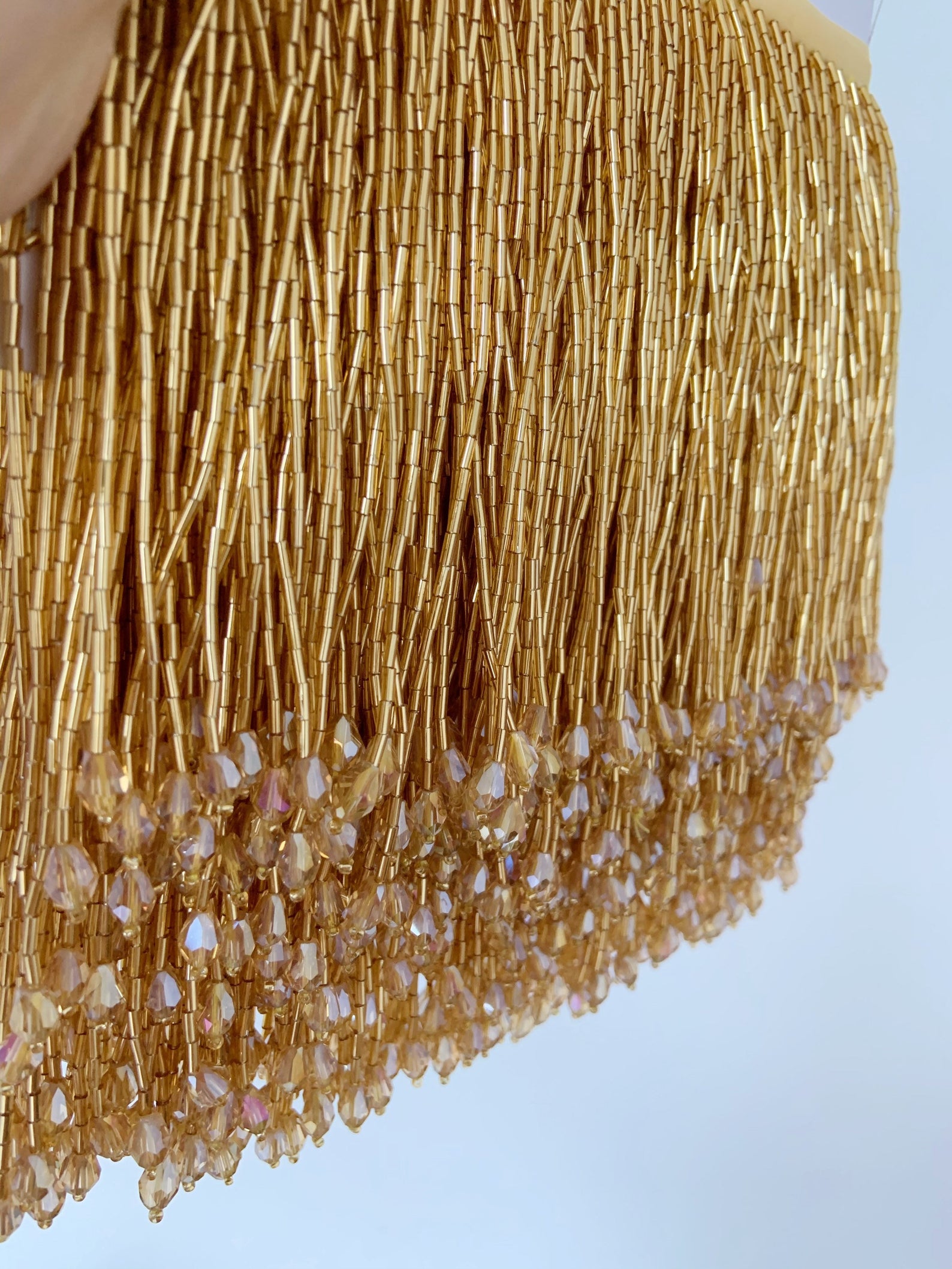 1 Yard Green Bead Fringe Tasse - Beaded Trim Fringe incelemesi ve fiyatı