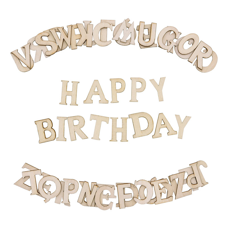 100pcs Letters Wooden Alphabet - Embellishments For Scrapbooking incelemesi ve fiyatı