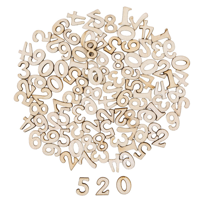 100pcs Letters Wooden Alphabet - Embellishments For Scrapbooking incelemesi ve fiyatı