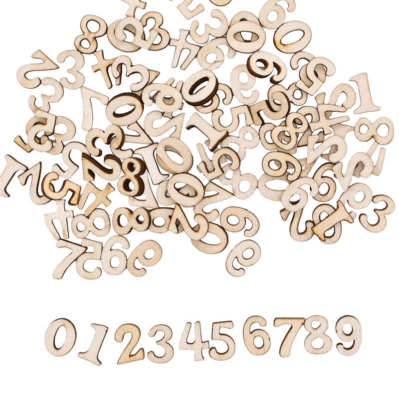 100pcs Letters Wooden Alphabet - Embellishments For Scrapbooking incelemesi ve fiyatı