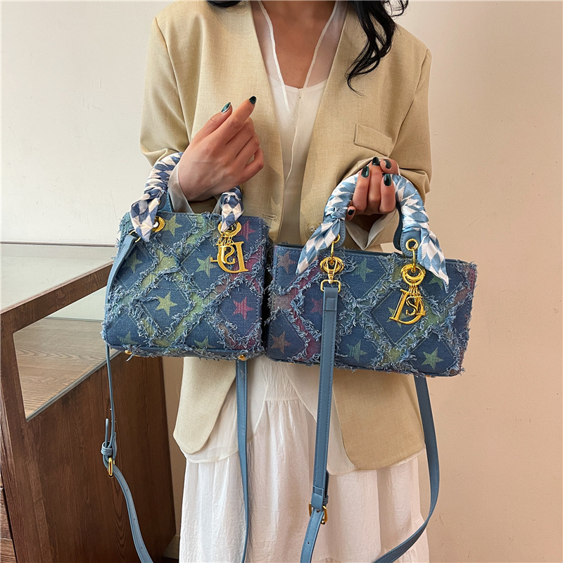 Y2K Women's New Denim Star Han - Craft Embellishment Storage incelemesi ve fiyatı