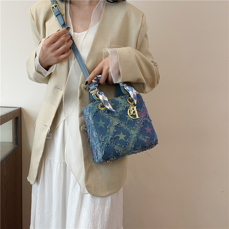 Y2K Women's New Denim Star Han - Craft Embellishment Storage incelemesi ve fiyatı