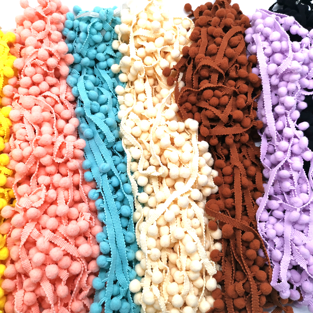 1-5yard Pom pom Fringe Lace Ri - Fringe Ribbon Sewing incelemesi ve fiyatı