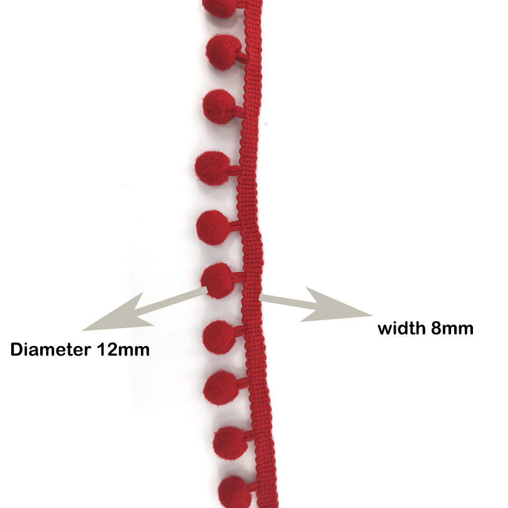 1-5yard Pom pom Fringe Lace Ri - Fringe Ribbon Sewing incelemesi ve fiyatı