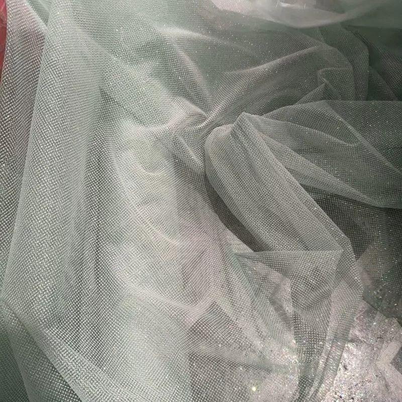Glitter Sequin Mesh Fabric for - Crystal Mesh Fabric incelemesi ve fiyatı