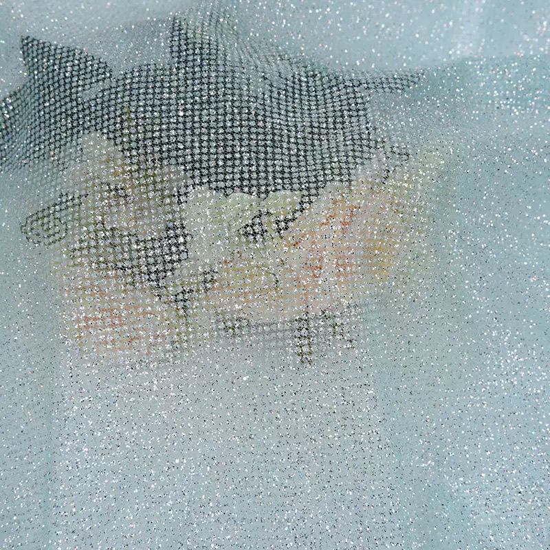 Glitter Sequin Mesh Fabric for - Crystal Mesh Fabric incelemesi ve fiyatı