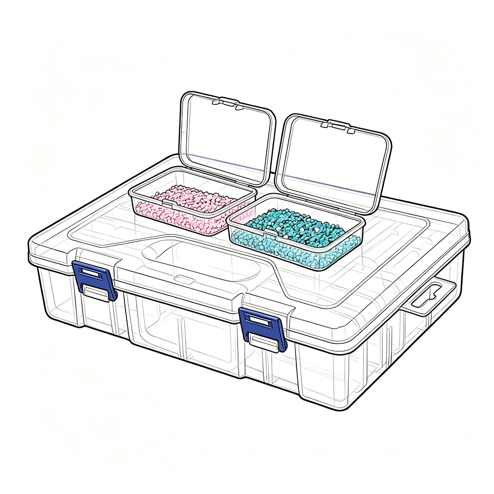 10/19/24/30 Grids 1 Set DIY Be - Craft Embellishment Storage incelemesi ve fiyatı