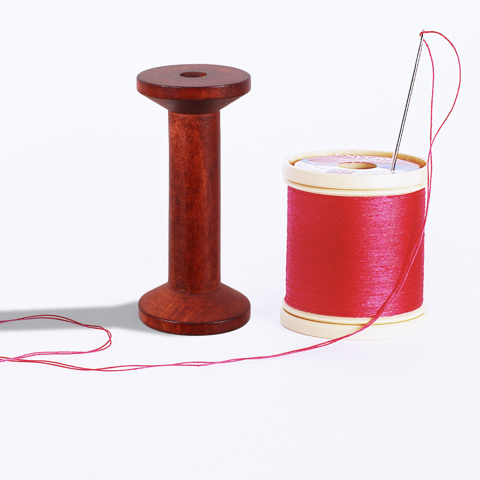 6Pcs Smooth Wood Thread Spools - Embroidery Craft incelemesi ve fiyatı