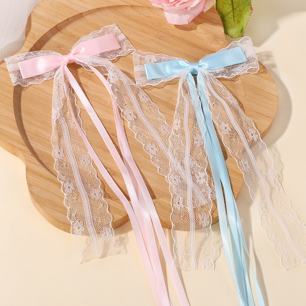 Korean Style Pink Blue Lace Bo - Tassel Fringe Trim incelemesi ve fiyatı