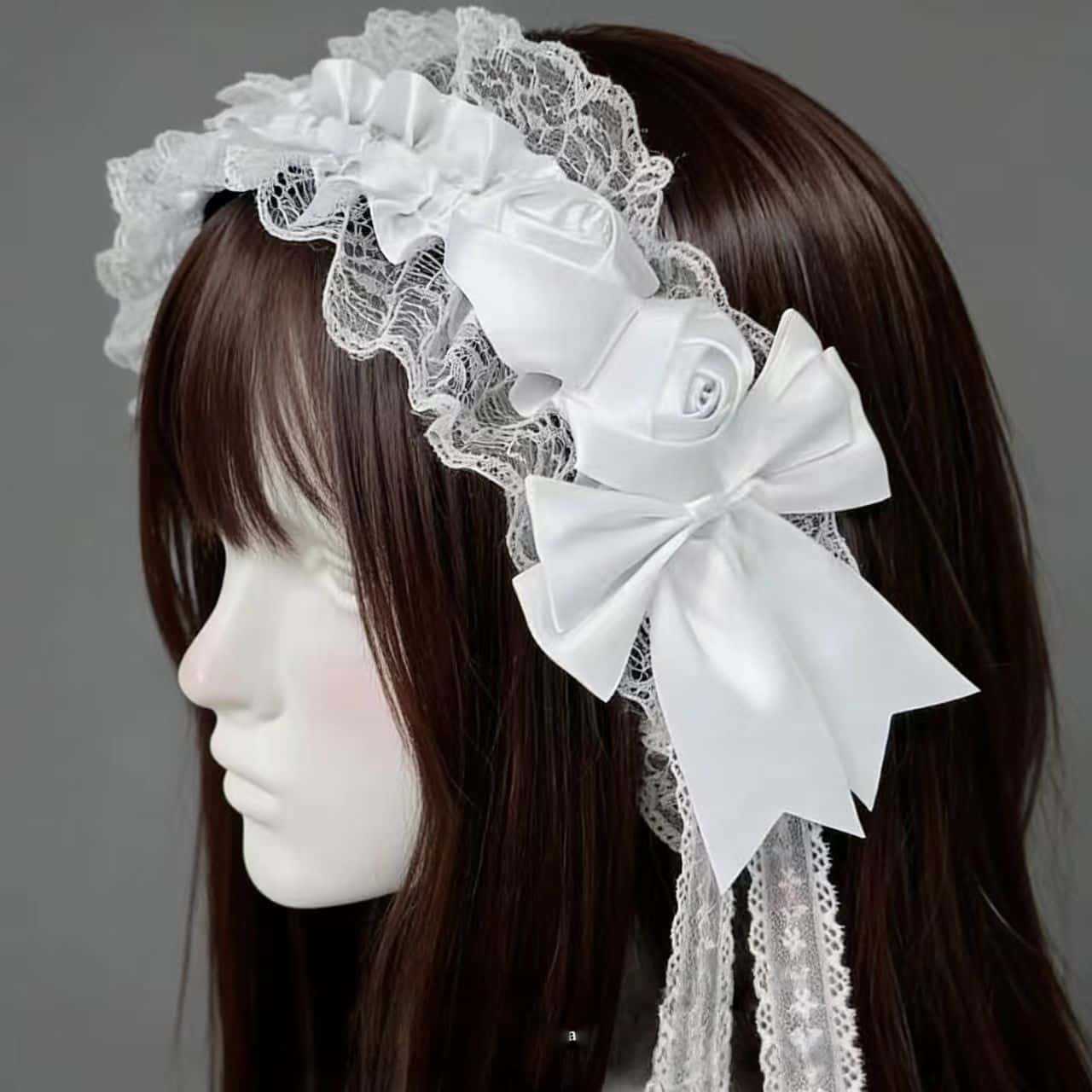 Gothic Lolita Lace Headbands f - Tassel Fringe Trim incelemesi ve fiyatı