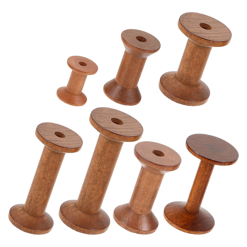7Pcs Wooden Bobbins Set Space  - Embroidery Craft incelemesi ve fiyatı