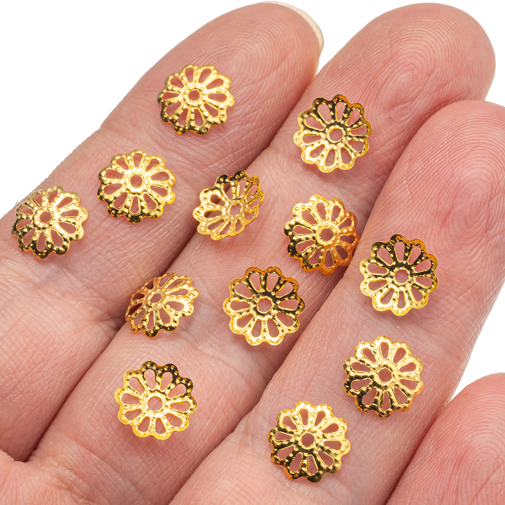200pcs 7/9mm Filigree Flower H - Embellishment Crafts incelemesi ve fiyatı