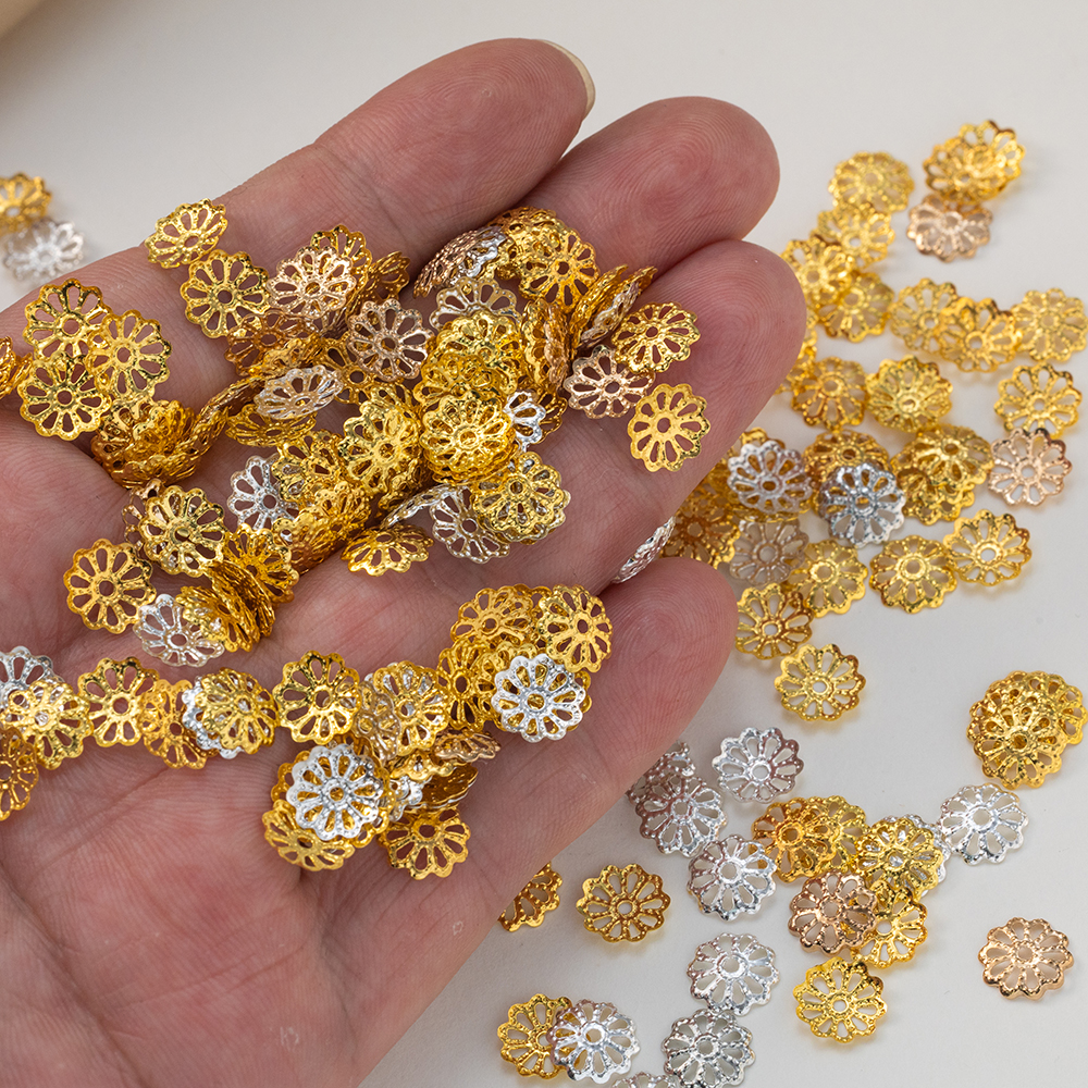 200pcs 7/9mm Filigree Flower H - Embellishment Crafts incelemesi ve fiyatı
