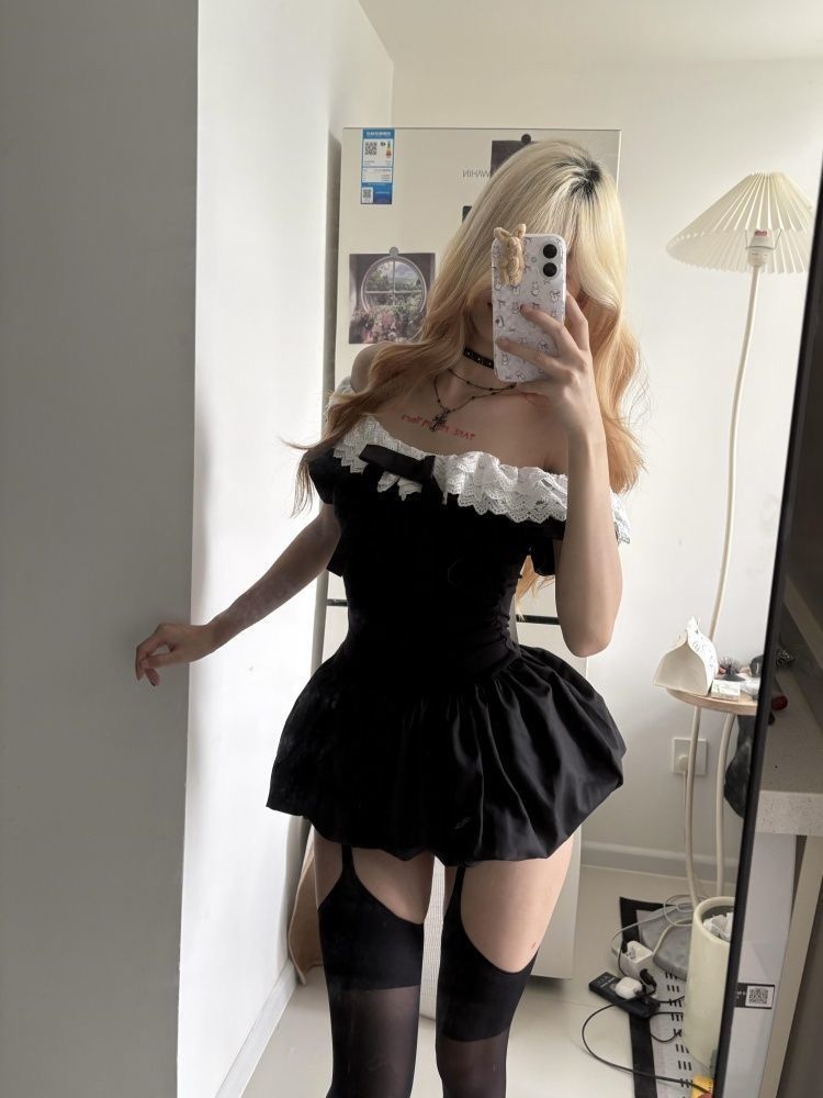 Coquette Korean Sexy Off Shoul - Elastic Lace Trim incelemesi ve fiyatı