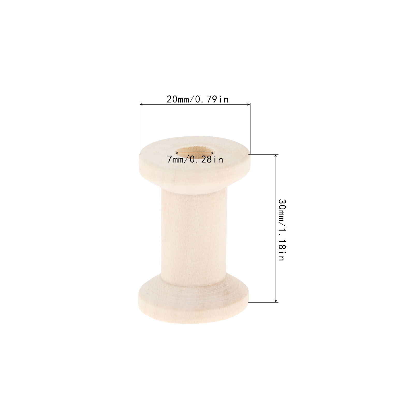 10Pcs Sewing Wooden Bobbins Sp - Organza Ribbon Spool incelemesi ve fiyatı