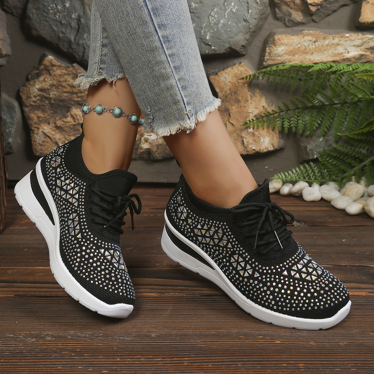 Glitter Rhinestone Knit Mesh W - Crystal Mesh Fabric incelemesi ve fiyatı