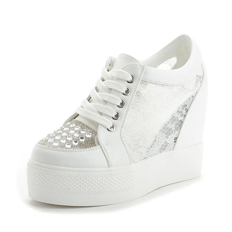 Fashion Sneakers Women Platfor - Crystal Mesh Fabric incelemesi ve fiyatı