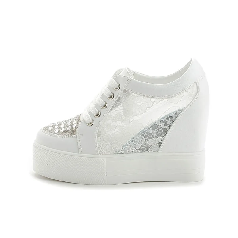 Fashion Sneakers Women Platfor - Crystal Mesh Fabric incelemesi ve fiyatı