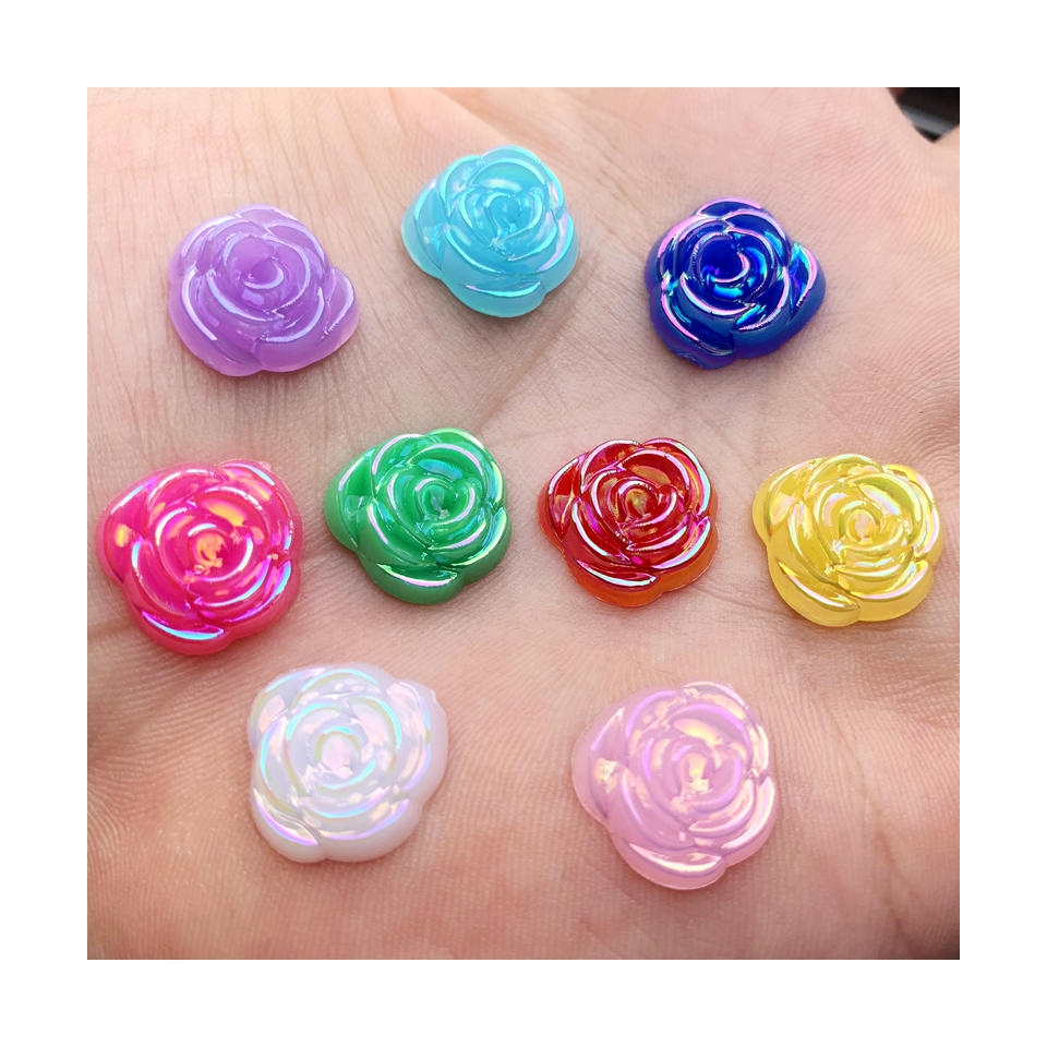 40pcs 14mm Gold Rose Flowers R - Embellishment Glue Craft incelemesi ve fiyatı