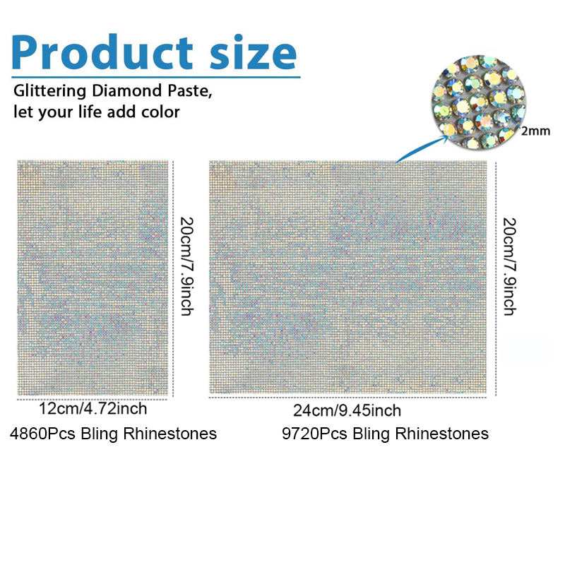 9720/4860Pcs Bling Rhinestone  - Hotfix Rhinestone Sheet incelemesi ve fiyatı