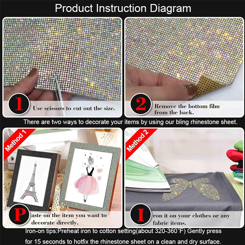 9720/4860Pcs Bling Rhinestone  - Hotfix Rhinestone Sheet incelemesi ve fiyatı