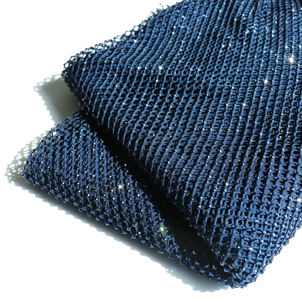 SS10 Rhinestones Mesh Navy Col - Crystal Mesh Fabric incelemesi ve fiyatı