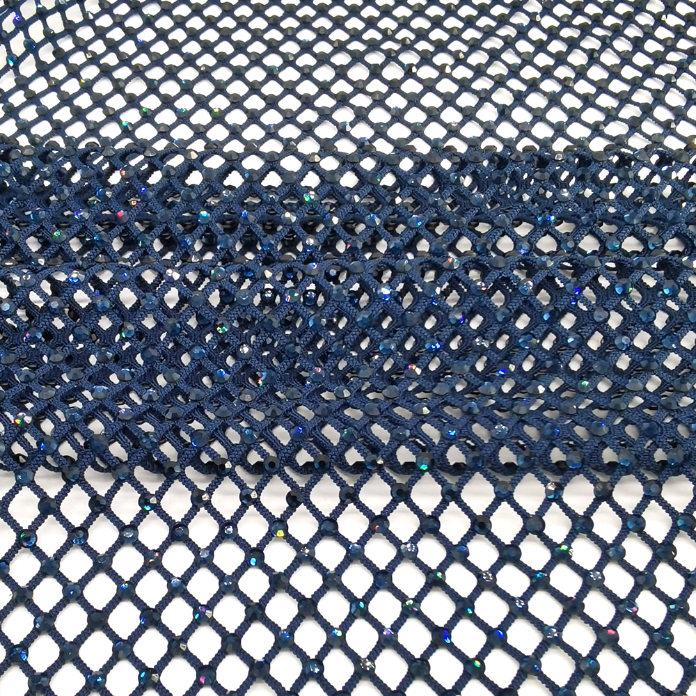 SS10 Rhinestones Mesh Navy Col - Crystal Mesh Fabric incelemesi ve fiyatı