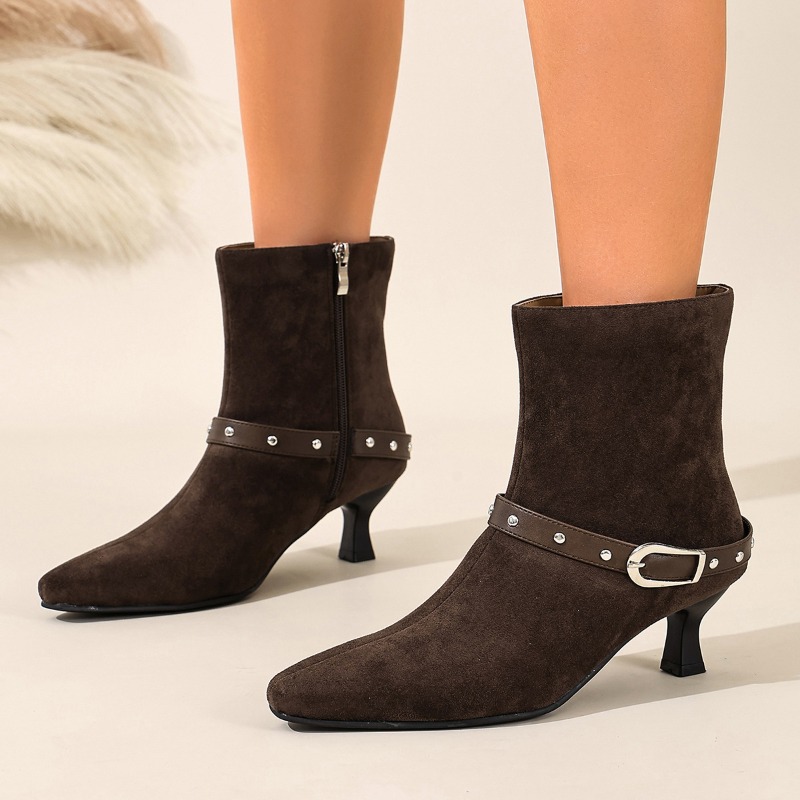 New Winter Suede Women High Bo - Guipure Lace Panel incelemesi ve fiyatı