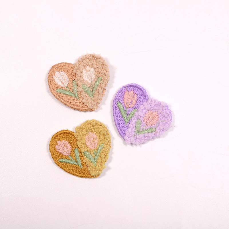 10PCS Wool Plush Love Flower A - Applique Patch Flower incelemesi ve fiyatı