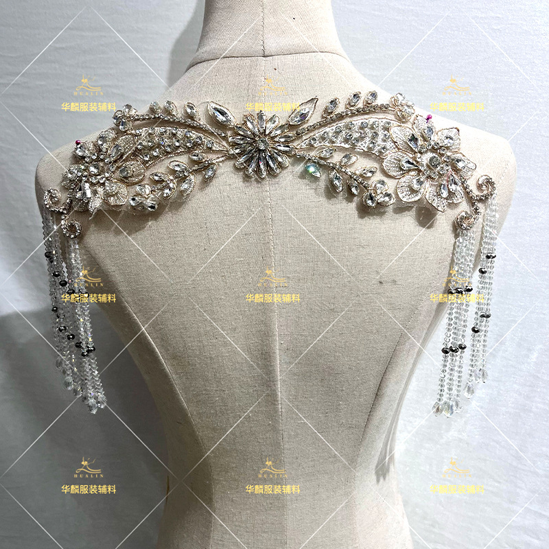 Hand Beaded Fringe Trim with P - Beaded Trim Fringe incelemesi ve fiyatı