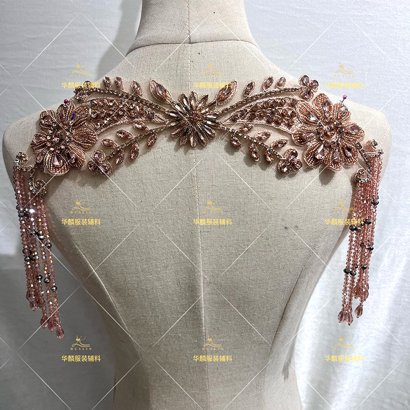 Hand Beaded Fringe Trim with P - Beaded Trim Fringe incelemesi ve fiyatı