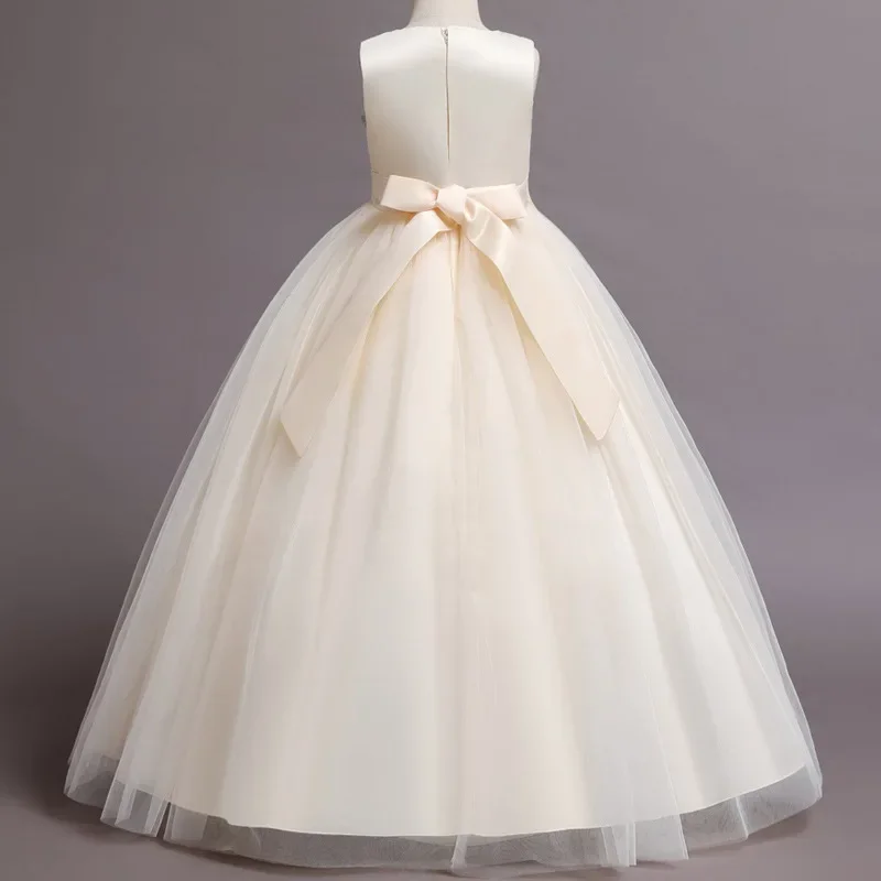 Fashion Bow Flower Girl Dresse - Lace Ribbon Trim incelemesi ve fiyatı