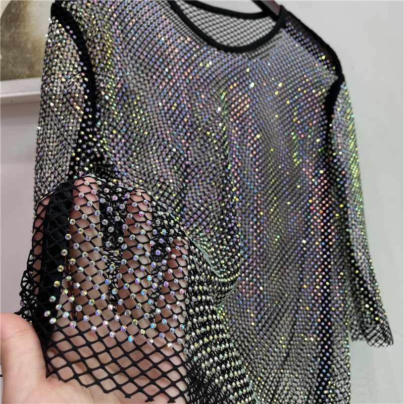ColorShiny Diamonds  Electric  - Crystal Mesh Fabric incelemesi ve fiyatı