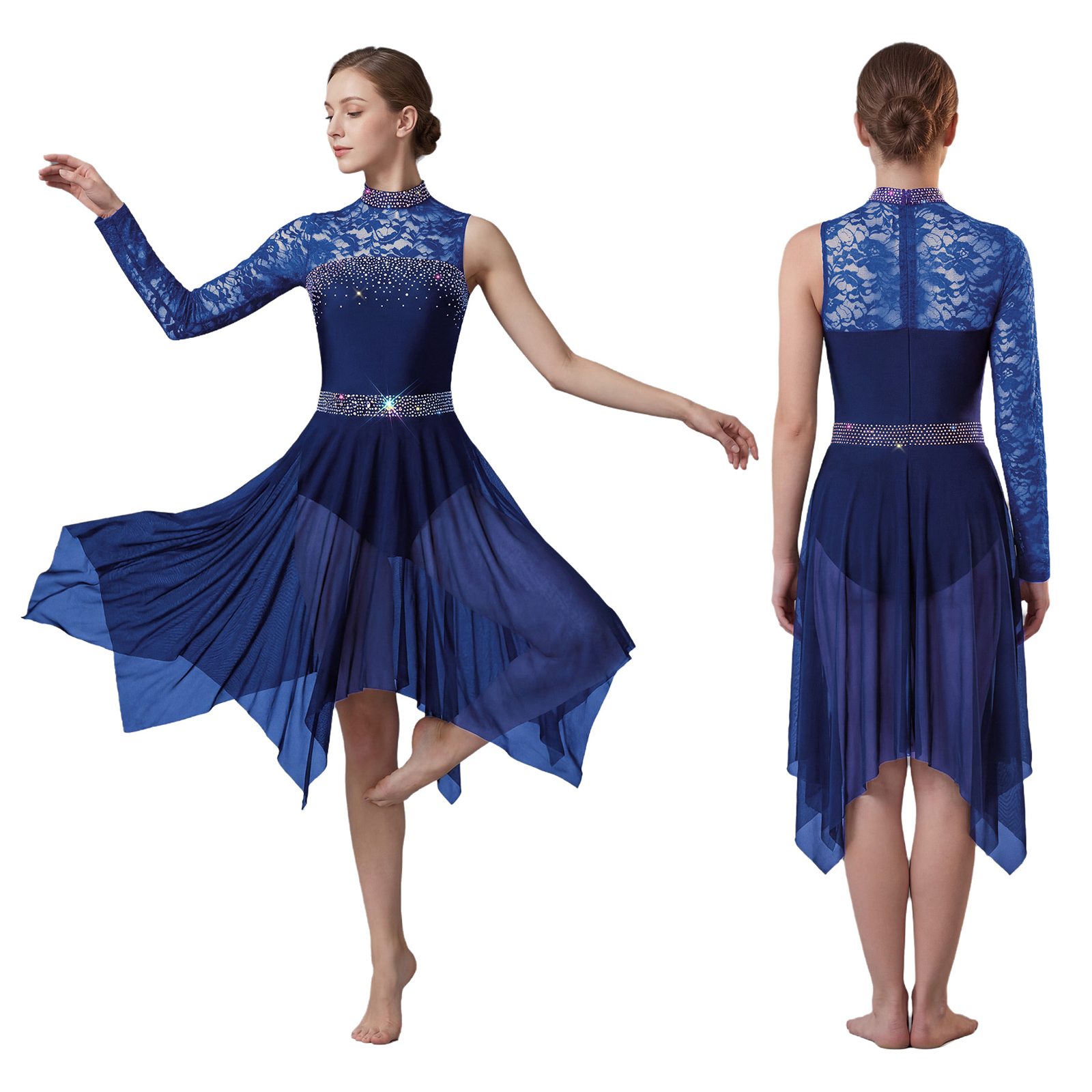 Women Lyrical Figure Skating D - Rhinestone Banding Trim incelemesi ve fiyatı