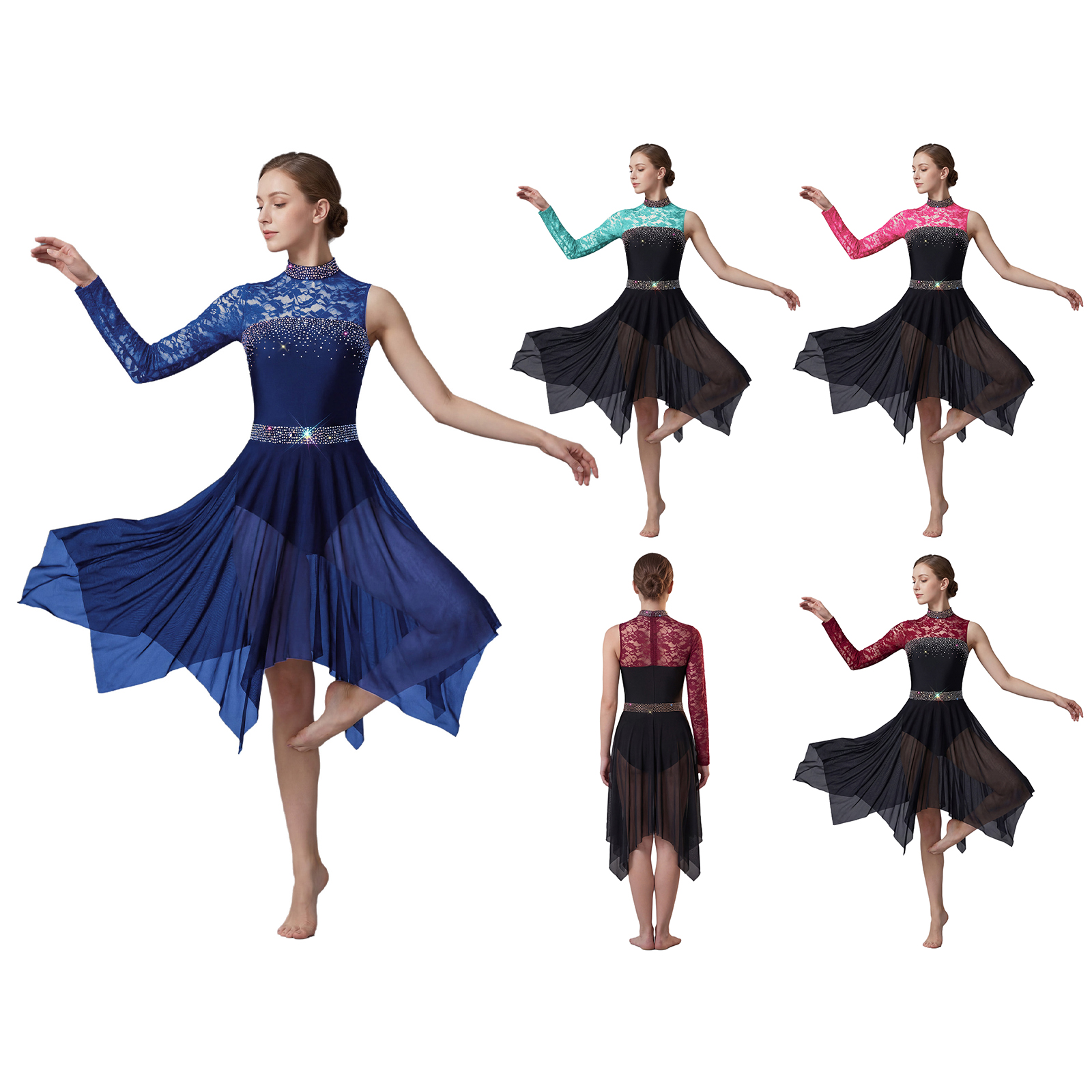 Women Lyrical Figure Skating D - Rhinestone Banding Trim incelemesi ve fiyatı
