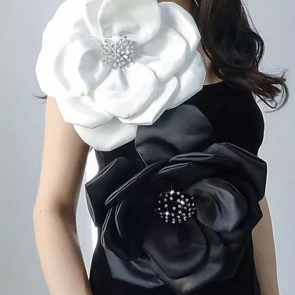 NEW 29cm 3D Big Flower Lace Pa - Applique Patch Flower incelemesi ve fiyatı