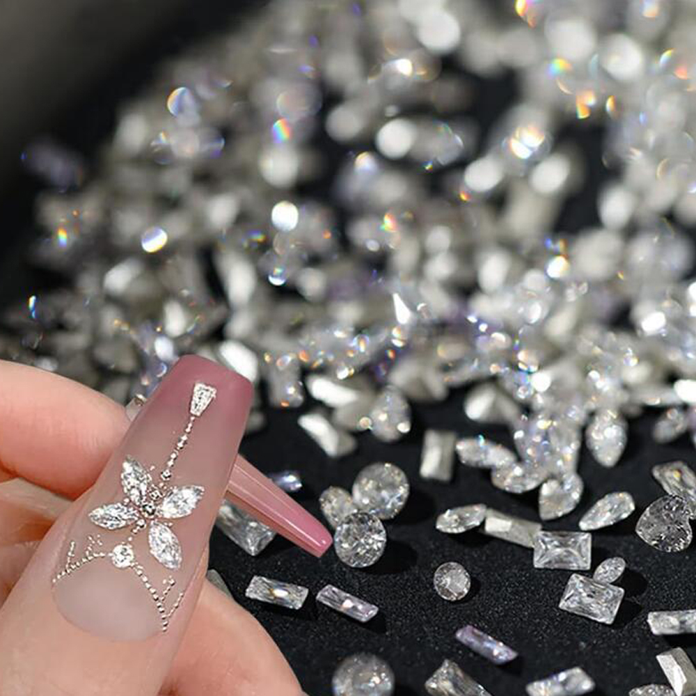 100PCS Clear/Pink/Champagne Mi - Sew On Rhinestone incelemesi ve fiyatı