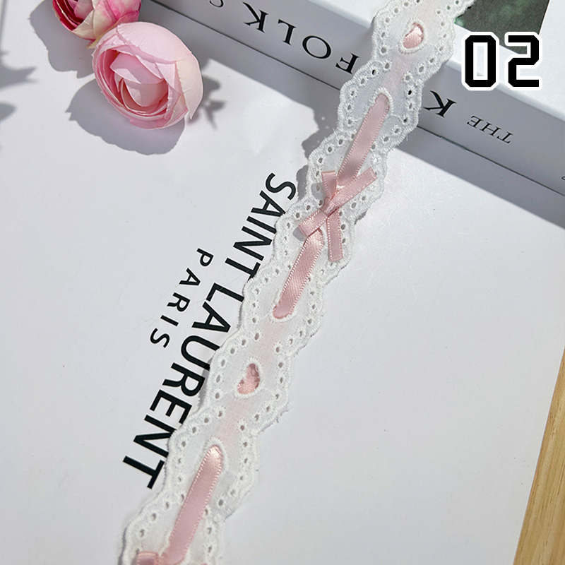 1yard Bow Pleated Lace Lolita  - Lace Ribbon Trim incelemesi ve fiyatı
