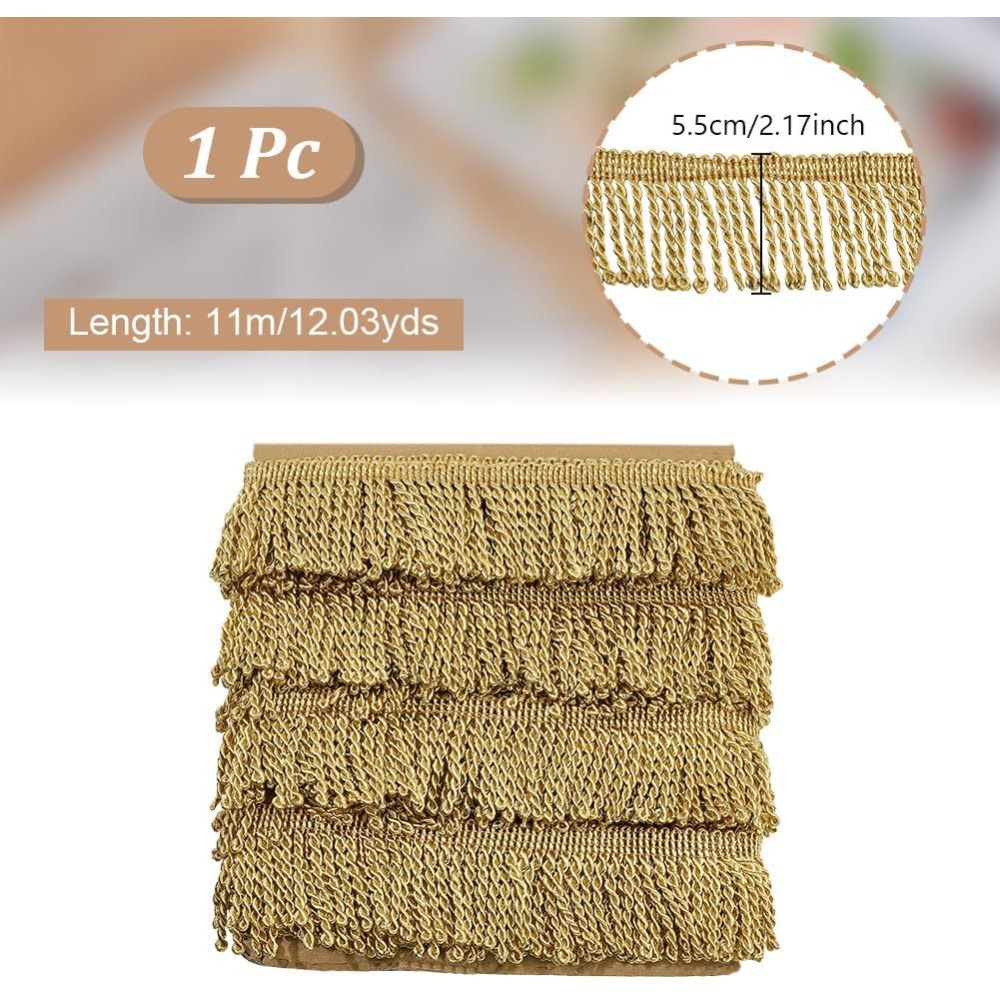 12 Yardsx2.2Inch Fringe Trim C - Tassel Fringe Trim incelemesi ve fiyatı