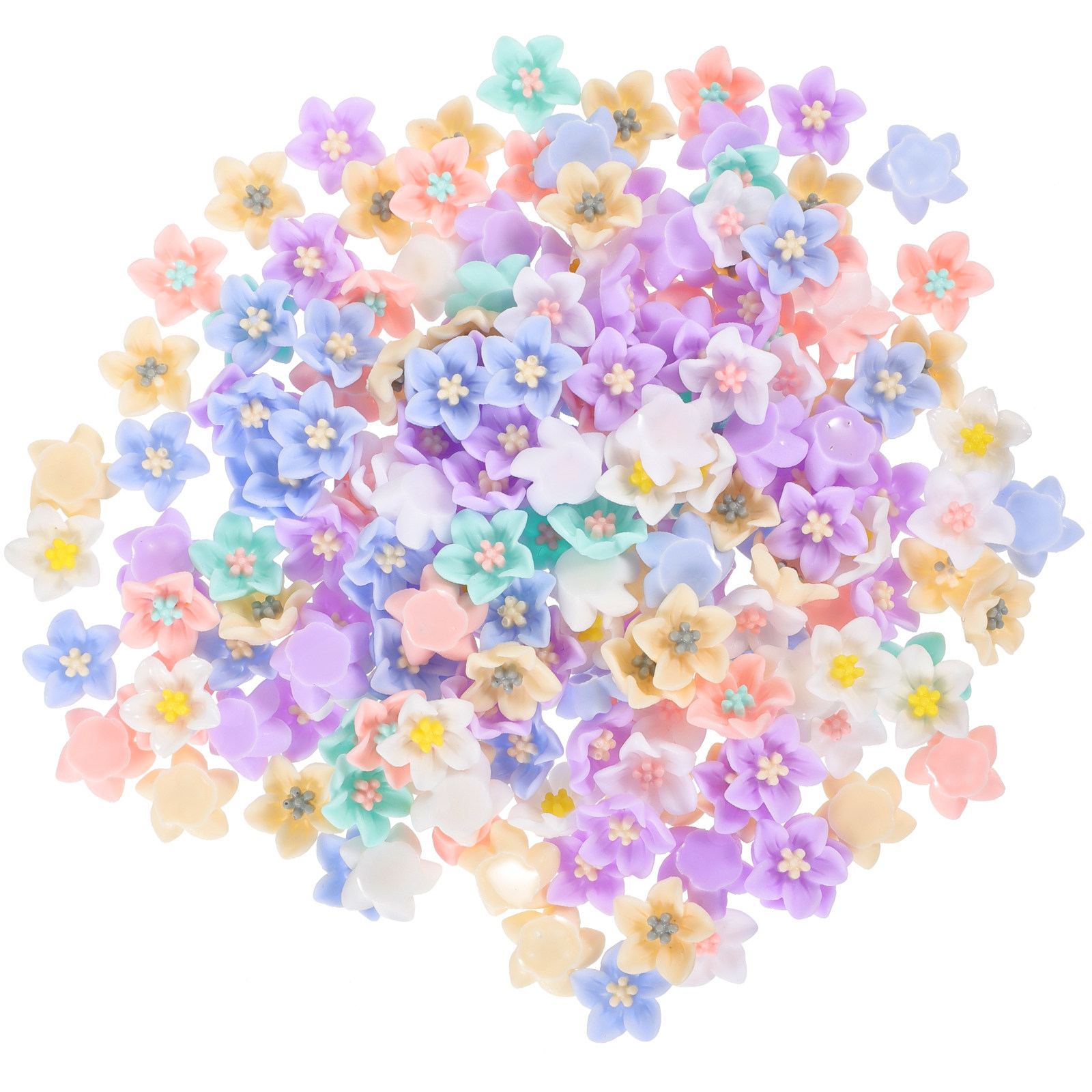 200Pcs Unique Resin Flower Emb - Craft Embellishment incelemesi ve fiyatı